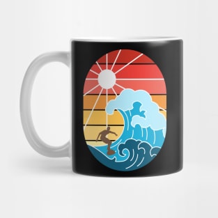 Surfing Bali Vintage Sunset Bali Retro Mug